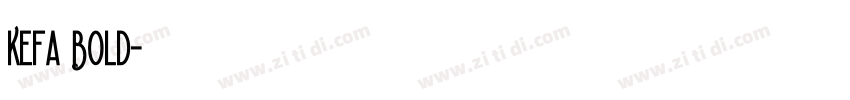 Kefa Bold字体转换